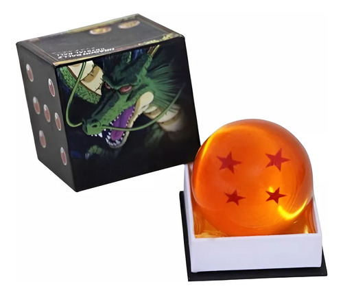 Esfera Del Dragon 4 Estrellas 3.5cm Acrilico Estuche Regalo