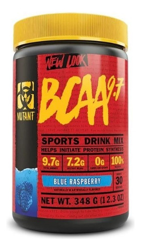 Mutant Bcaa 30 Servs 9.7 Aminos 348grs Pre Workout Gym Time! Sabor Blue Raspberry