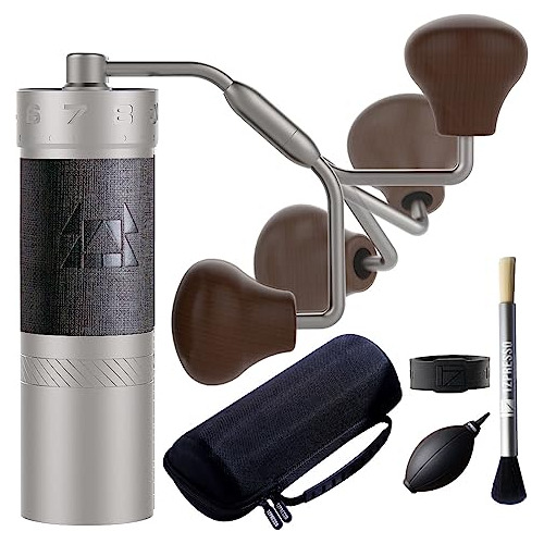 Jmax S Manual Coffee Grinder Silver Muelas Cónicas Rec...