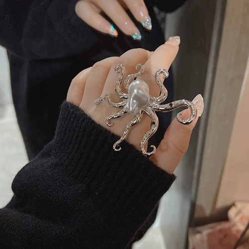 Estilo Barroco - Anillo En Forma De Pulpo