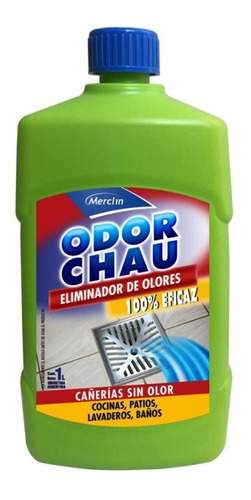 Eliminador De Olores Odor Chau Merclin Para Cañerias 1 Lt Fc