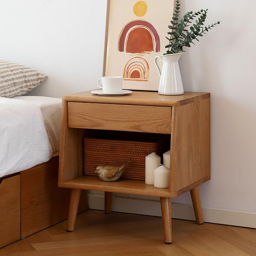 Heaiqi Mesita De Noche Estilo Japonés Mesa De Noche Simple