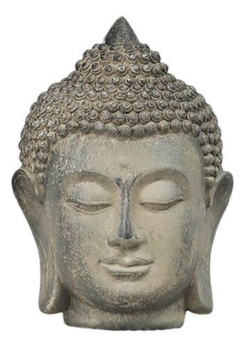 Buda Cabeza Estatua Estatuilla Porche Escritorio Ornamento