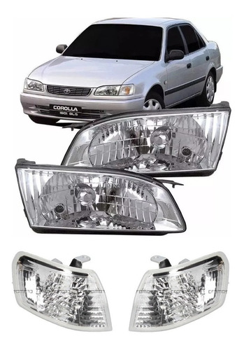 Juego Opticas Y Giros Para Toyota Corolla 2000 2001 2002