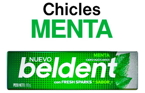 Pack X 3 Unid Chicles  Menta 20 Un Beldent