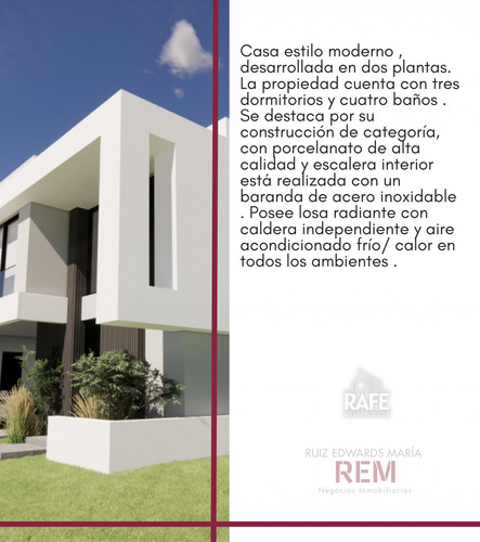 Casa A Estrenar En Barrio Cerrado Bellavista Chico Entrega Junio 2025