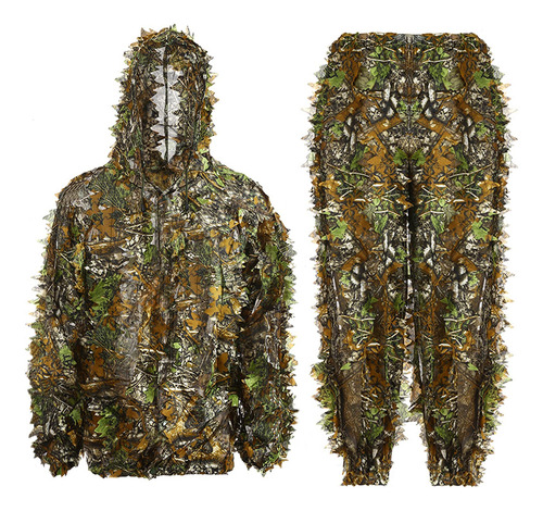 Ghillie Suit - Traje De Camuflaje Con Capucha En 3d Para Caz