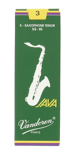 Vandoren Sr273 Tenor Sax Java Cañas De La Fuerza 3; Caja De 