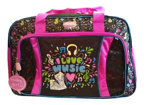 Bolso Música Grande Estampado - Funky Girls-  Art. 102992