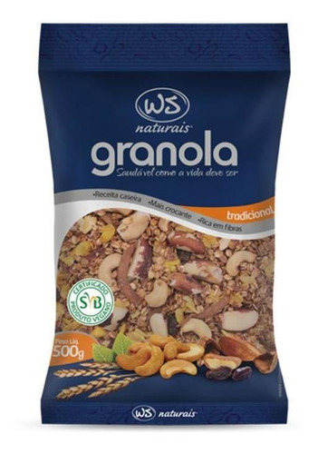Ws Naturais granola tradicional 500g