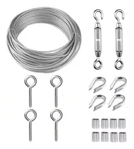 Comprar Tensor Alambre Gancho Ojo Cables Acero Inoxidable 19pcs