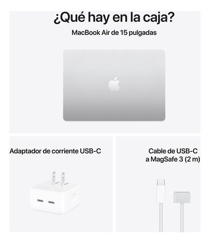 Macbook Air De 15 Pulgadas: Chip M4 512 gb Ssd - Plata Color Plata