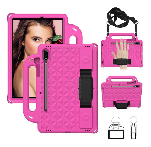 Funda Rudo Samsung Galaxy Tab S7 11 Sm T870 T875 Goma Correa