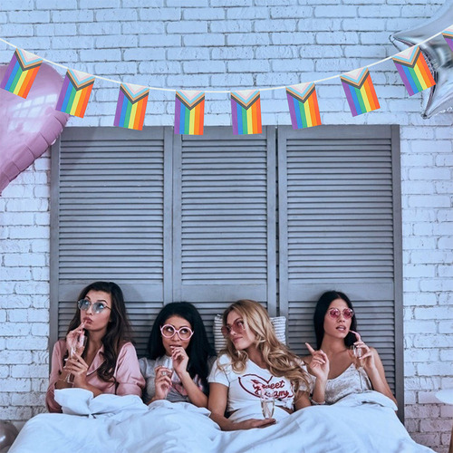 Banderín De Colores Arcoíris Para Colgar, Diseño De Orgullo