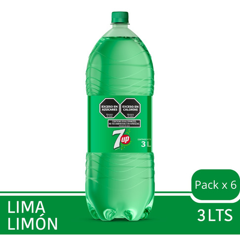 Gaseosa 7up Lima Limon 3000cm3 X 6 Uni