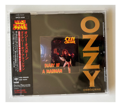 Ozzy Osbourne  Diary Of Madman Cd Japones