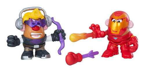 Playskool Sr Cara De Papa Marvel, Hawkeye Y Iron Man, 2 Pack