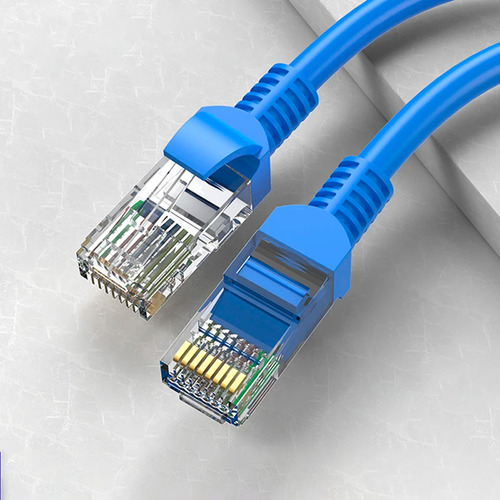 Cabo De Rede Internet Patch Cord Rj45 Cat6 Azul 2 Metros
