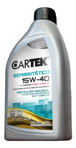 Aceite Semisintético Para Motor A Gasolina 15W-40 946ml