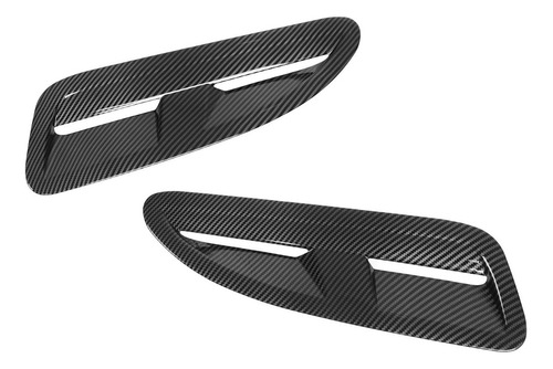 Hood Scoop Vent, 2 Piezas, Ribetes De Fibra De Carbono, Colo