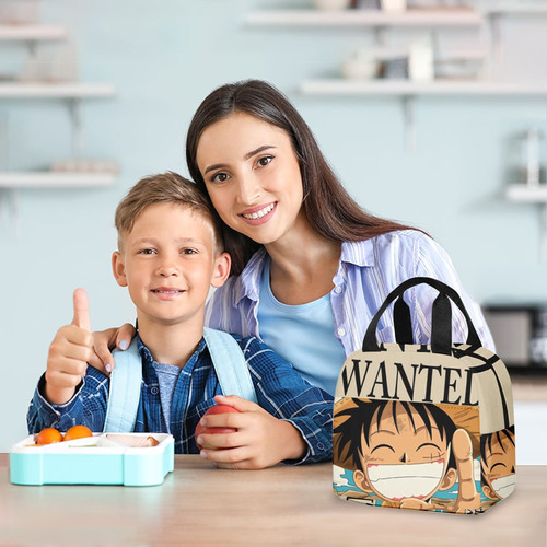 Lancheira One Piece Anime Kids Lancheiras Com Recipientes
