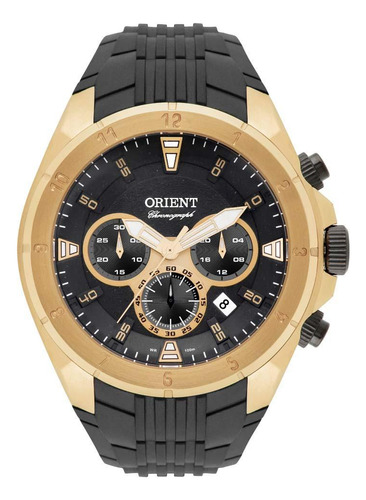 Relógio Orient Masculino Mgspc002 P1px Cronógrafo Dourado