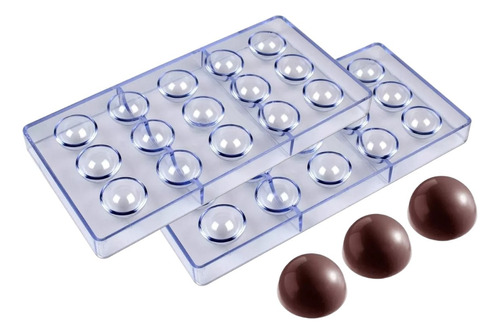 Pack X2 Moldes Chocolate Moldes De Chocolate 15circulo