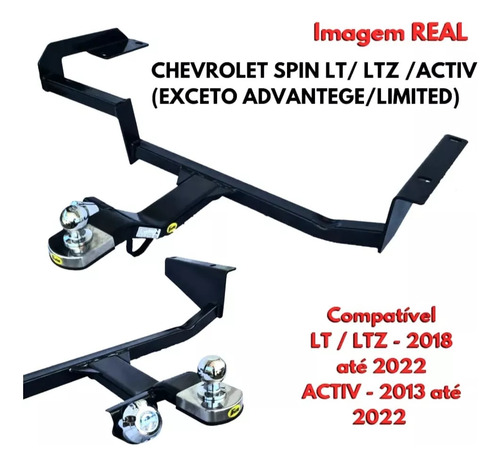 Engate Reboque 700kg Gm Spin Lt Ltz 2018 2019 2020 2021 2022