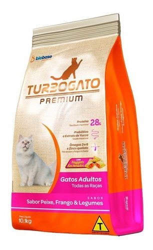 Alimento Gatos Turbogato Premium Adulto Sabor Mix 10,1kg