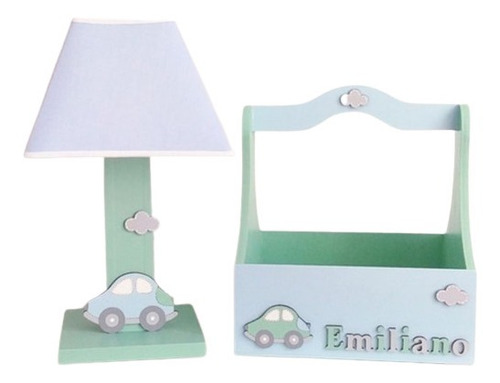 Set Porta Cosméticos Y Lampara - Decoración Infantil