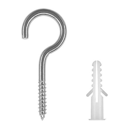 16 Pcs 1 X 2 5 Inch Stainless Steel Screw Eyes Eye Hook...