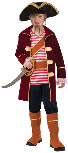 Disfraz Para Niño Capitán Bucanero Pirata Talla S