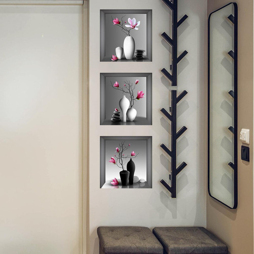 2 X 3x Impresión Floral De Arte De Pared,, De