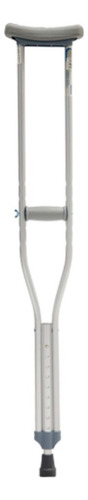 Muletas De Aluminio Axilares Reactiv Adulto Color Gris