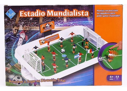 Juego De Mesa Estadio Mundialista Tipo Metegol Duende Azul