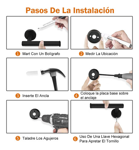 Set De 5 Accesorios Para Baño Acero Inoxidable