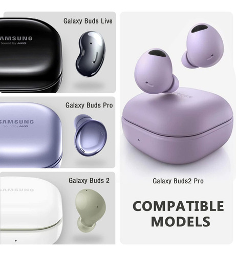 2×funda Para Samsung Galaxy Buds Pro Buds 2 Buds Live 2 Pro