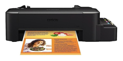Impresora a color  simple función Epson EcoTank L120 negra 110V