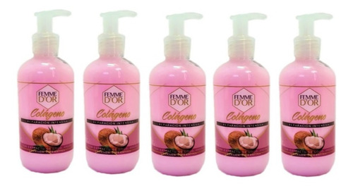 Colágeno Con Keratina 250ml Femme D'or Kit 5pzs