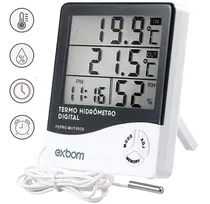 Comprar Termo-higrômetro Umidade Relógio Temperatura Sensor Externo