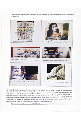 Fotografía De María Félix Con Su Firma Y Dedicatoria. 100cm (Usado)