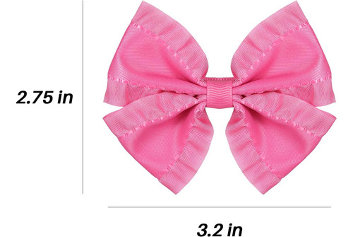 Baros De Cabello De Cinta Con Volantes 3 Pulgadas De Color R