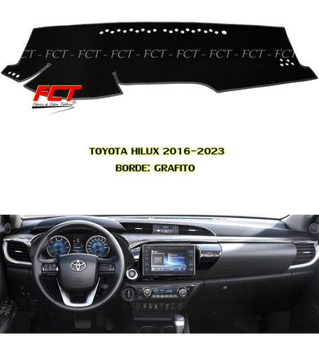 Cubre Tablero - Toyota Hilux Sr - 2020 2021 2022 2023 Fct®