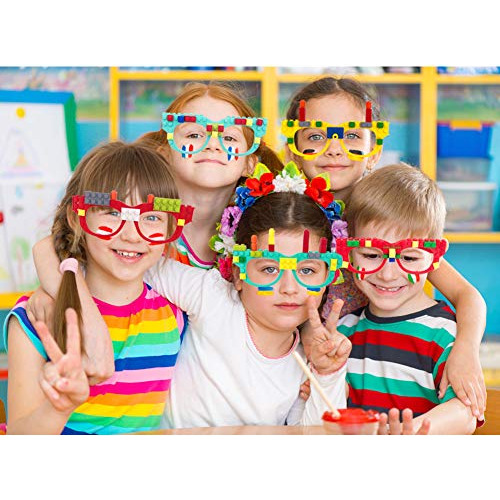 12 Uds. Ladrillos De Construcción Diy, Gafas, Juegos D...