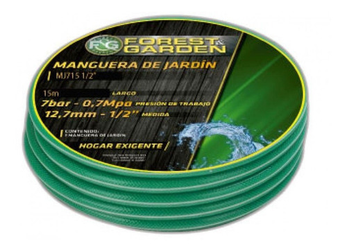 Manguera Jardin 15mts 1/2 Forest Garden Mj7151/2 - Ynter Ind