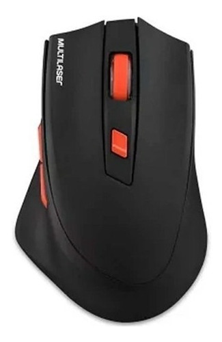 Mouse Gamer 2400dpi 6 Botones Negro/rojo Multilaser  Ecamnet