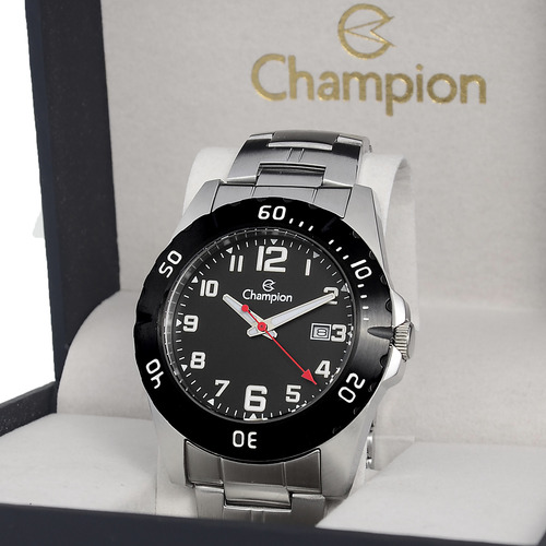 Relogio Champion Masculino Aço Ca31300t Original Garantia