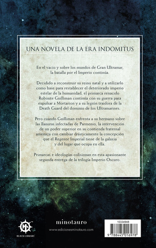 Imperio Oscuro Nã⺠02 La Guerra De La Plaga: La Guerra De La Plaga, De Haley, Guy. Warhammer 40.000, Vol. 0. Editorial Minotauro, Tapa Bolsillo, Edición 0 En Español, 2024