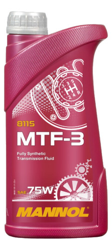 Aceite Transmisión 75w Mtf-3 Mannol Sintético Gl-4 / 1lt.