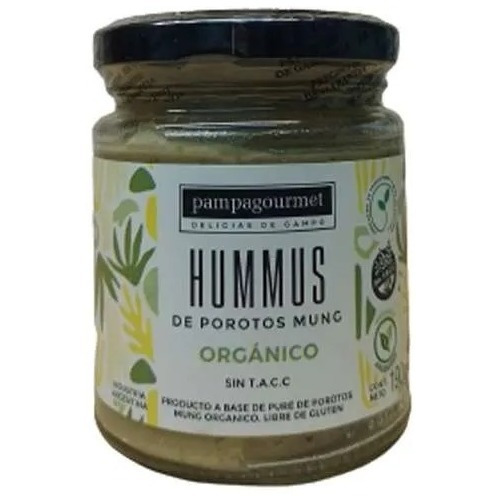 Hummus De Porotos Mung Organico Pampagourmet 180 G